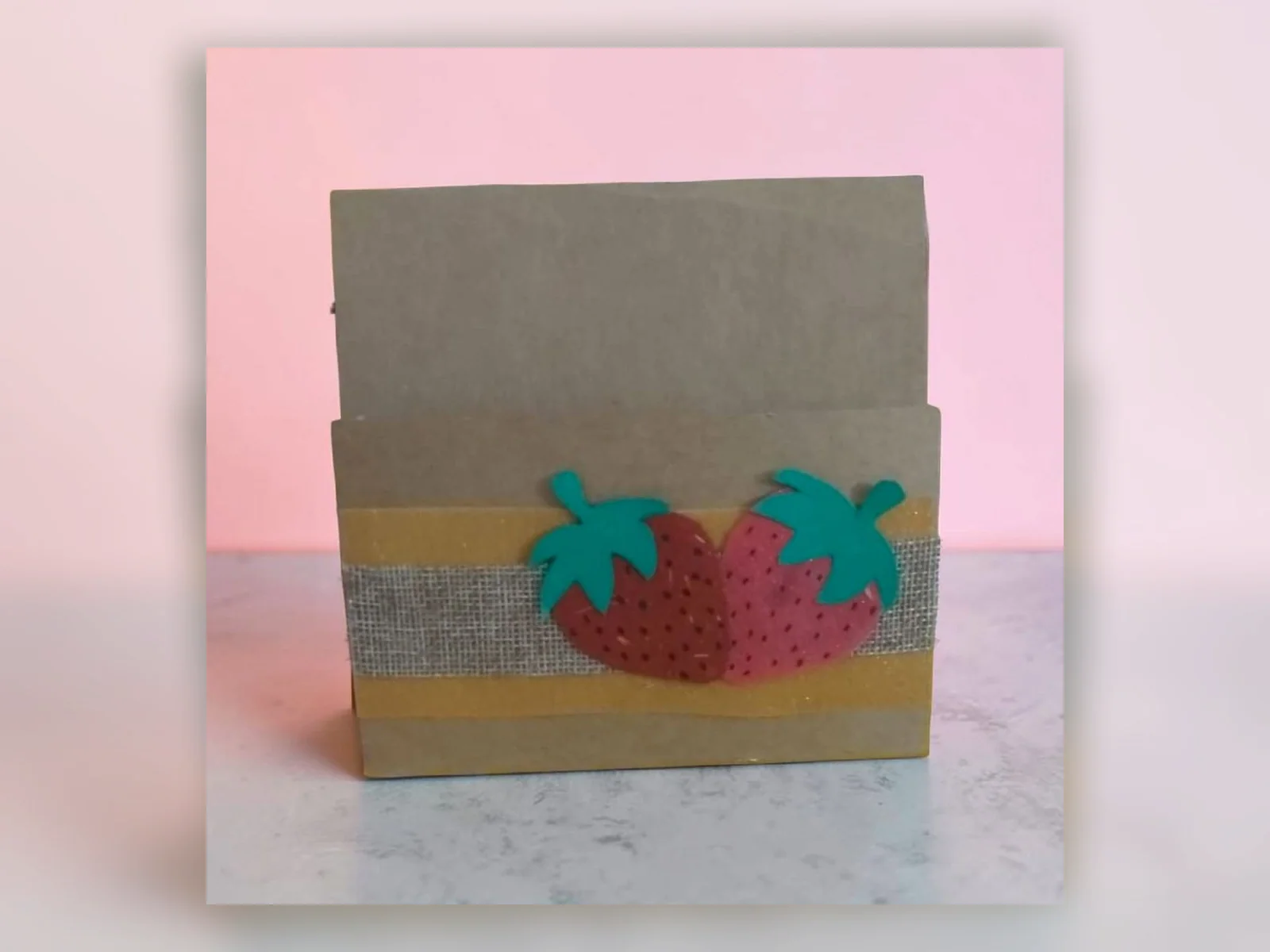 Strawberry Favor Bag by Meraki Arts 53 - Customized Gifts portfolio for birthdays and anniversaries custom requests.
