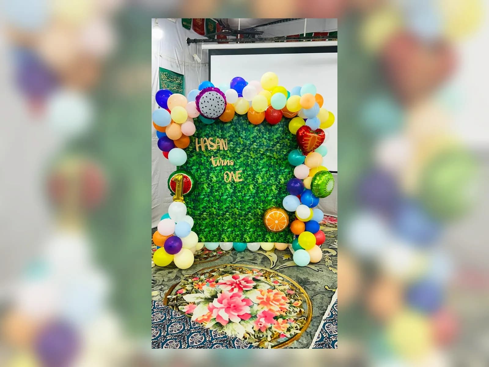 Fruit Garden First Birthday Backdrop by Meraki Arts 53 - Customized Gifts portfolio for birthdays and anniversaries custom requests.