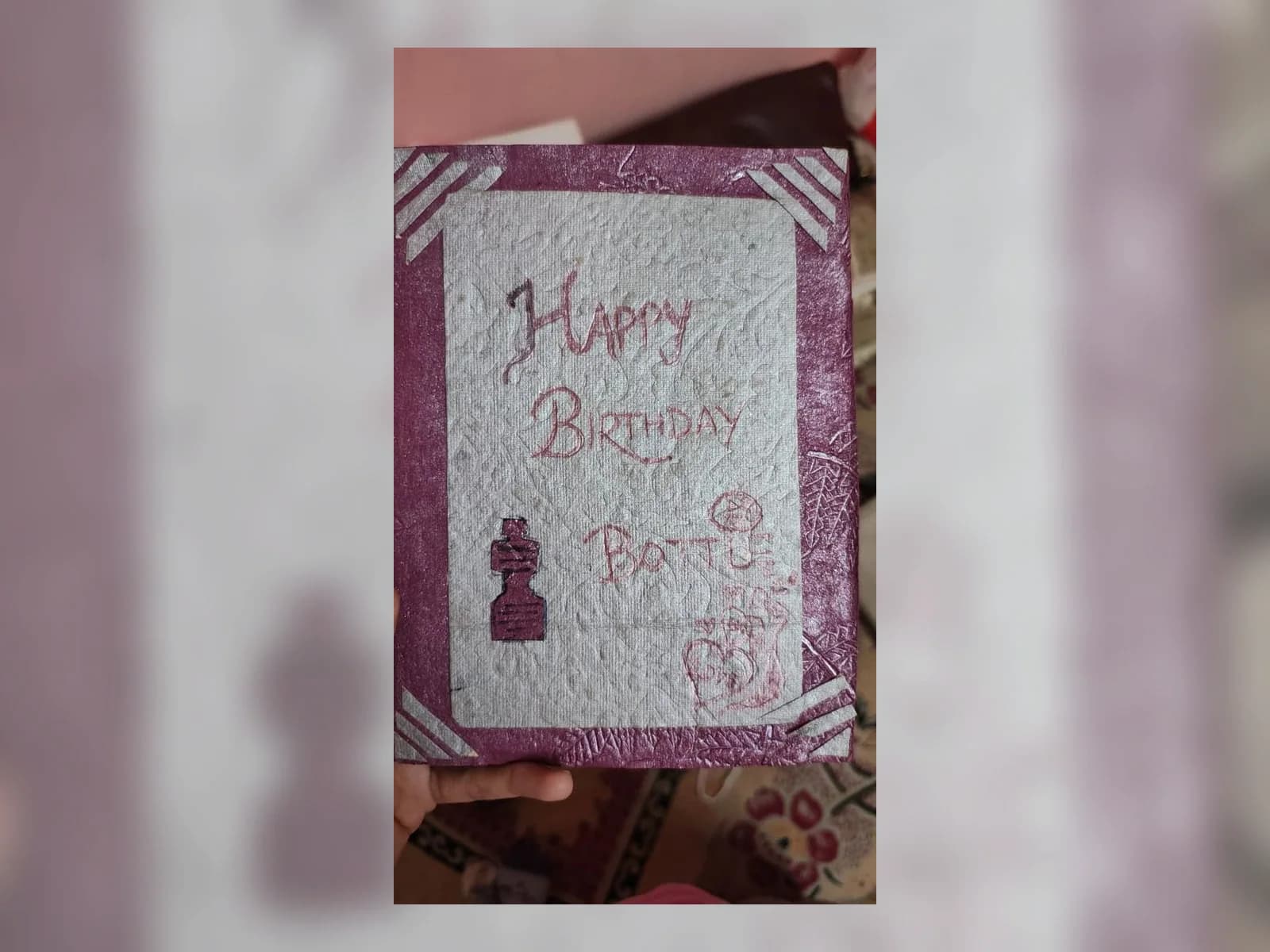 Birthday Door Blessing Frame by Meraki Arts 53 - Customized Gifts portfolio for birthdays and anniversaries custom requests.