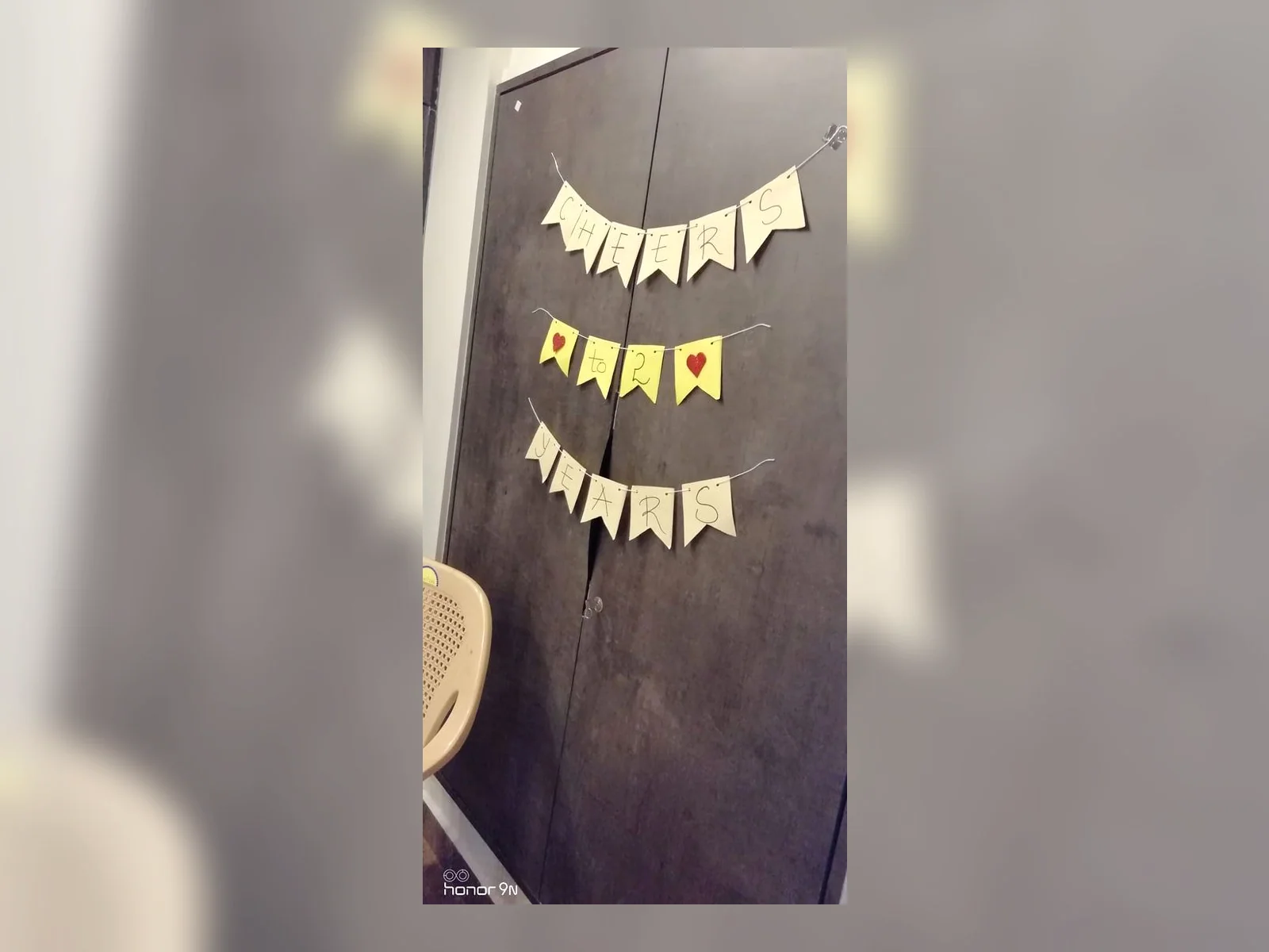 Golden Birthday Door Bunting by Meraki Arts 53 - Customized Gifts portfolio for birthdays and anniversaries custom requests.