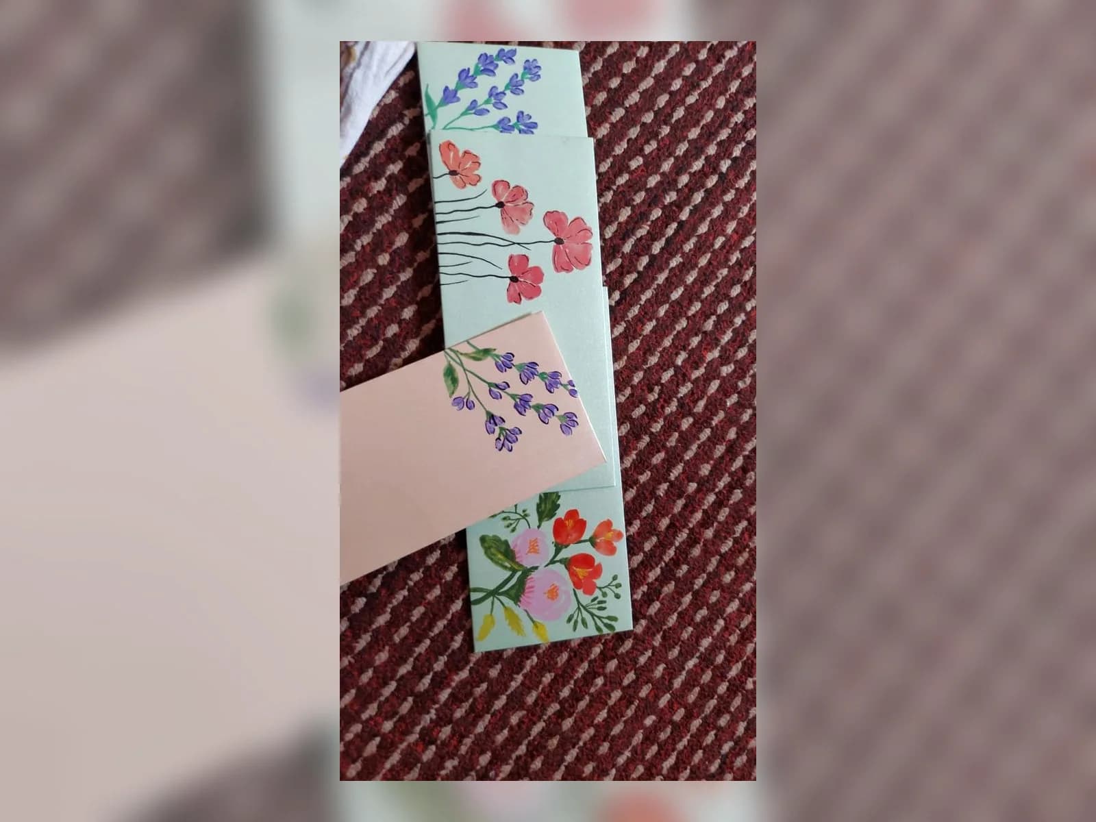 Storybook Garden Bookmark Trio by Meraki Arts 53 - Paintings portfolio for wall decor and personal gifts custom requests.