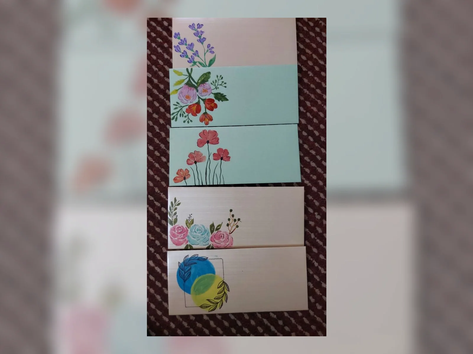 Skyline Bloom Note Trio by Meraki Arts 53 - Paintings portfolio for wall decor and personal gifts custom requests.