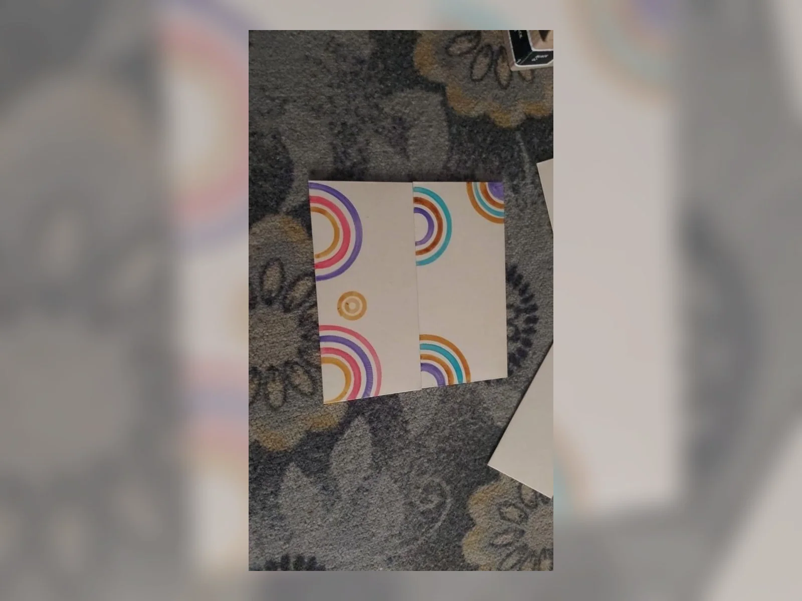 Pastel Rainbow Pocket Card by Meraki Arts 53 - Paintings portfolio for wall decor and personal gifts custom requests.