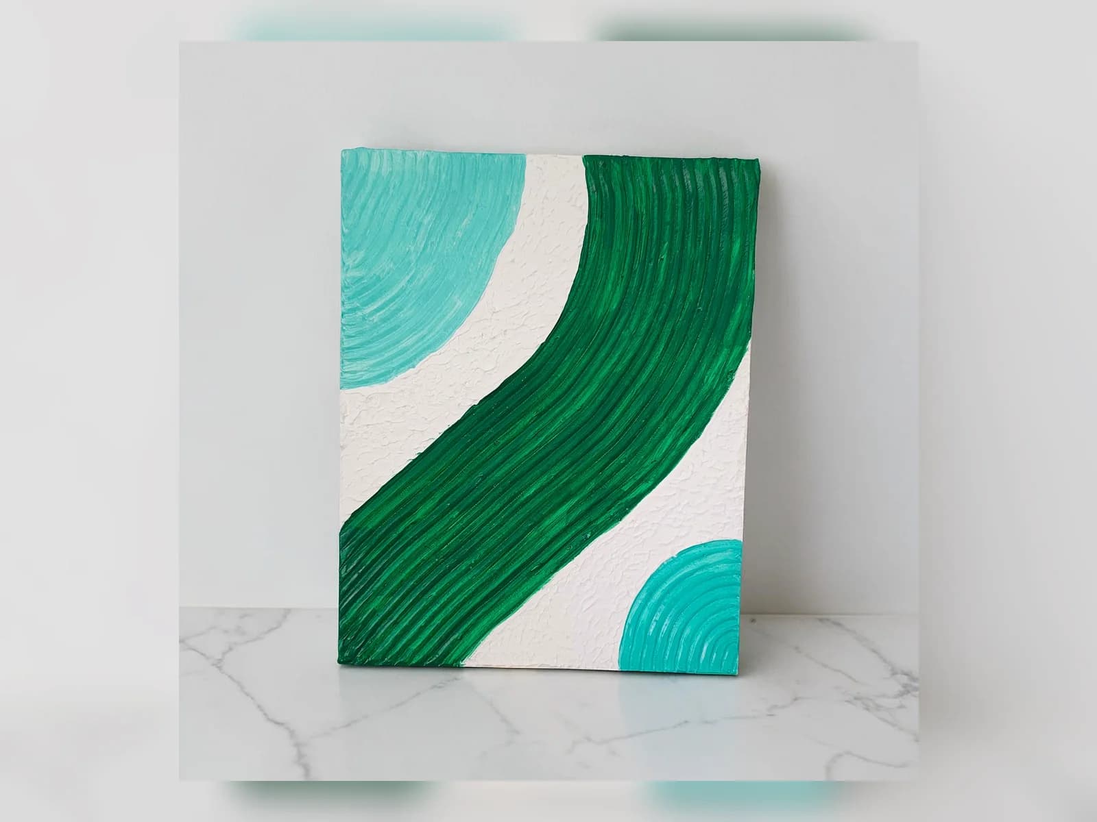 Emerald Flow Texture Panel by Meraki Arts 53 - Texture Art portfolio for home styling and housewarming gifts custom requests.